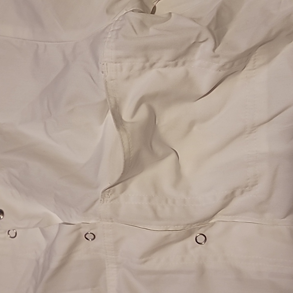 WonderWink White Snap-Front Scrub Top NWT - Picture 5 of 6